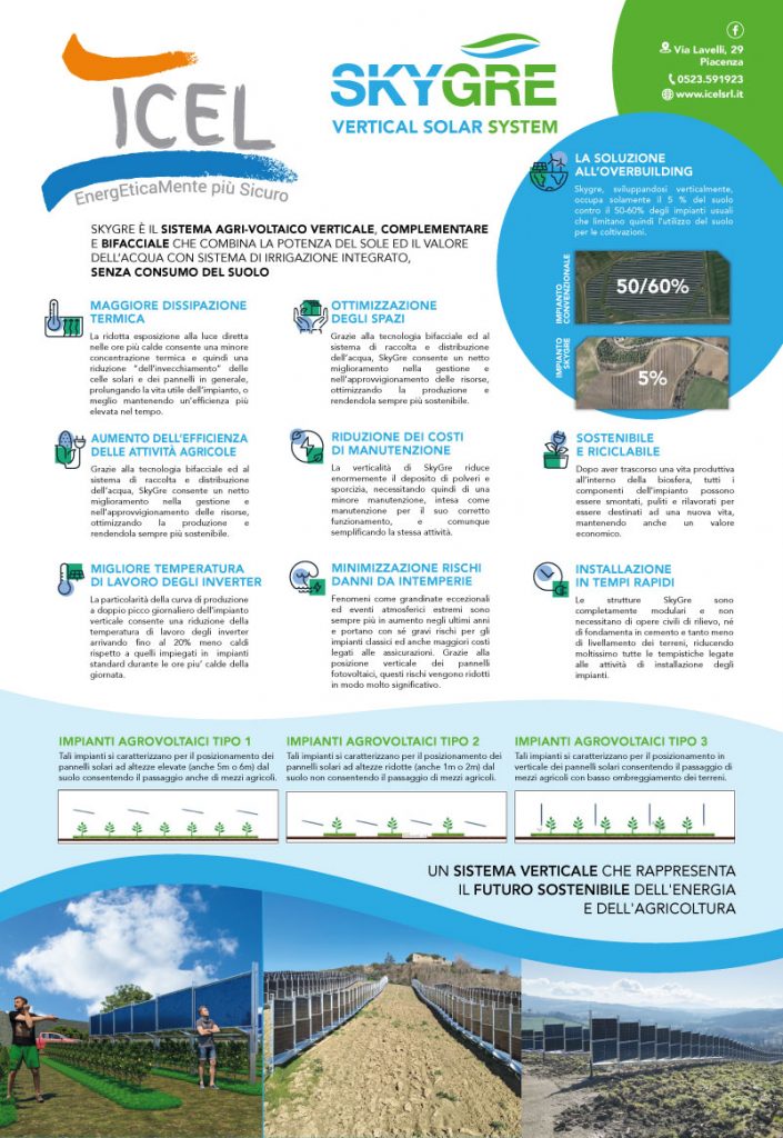 Impianto agrivoltaico: pannelli fotovoltaici per le aziende agricole